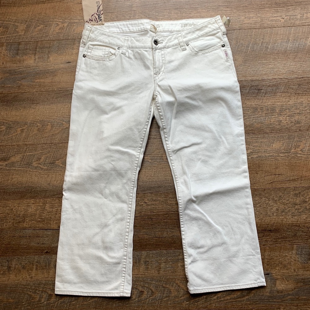 Women's White Straight-Leg Jeans